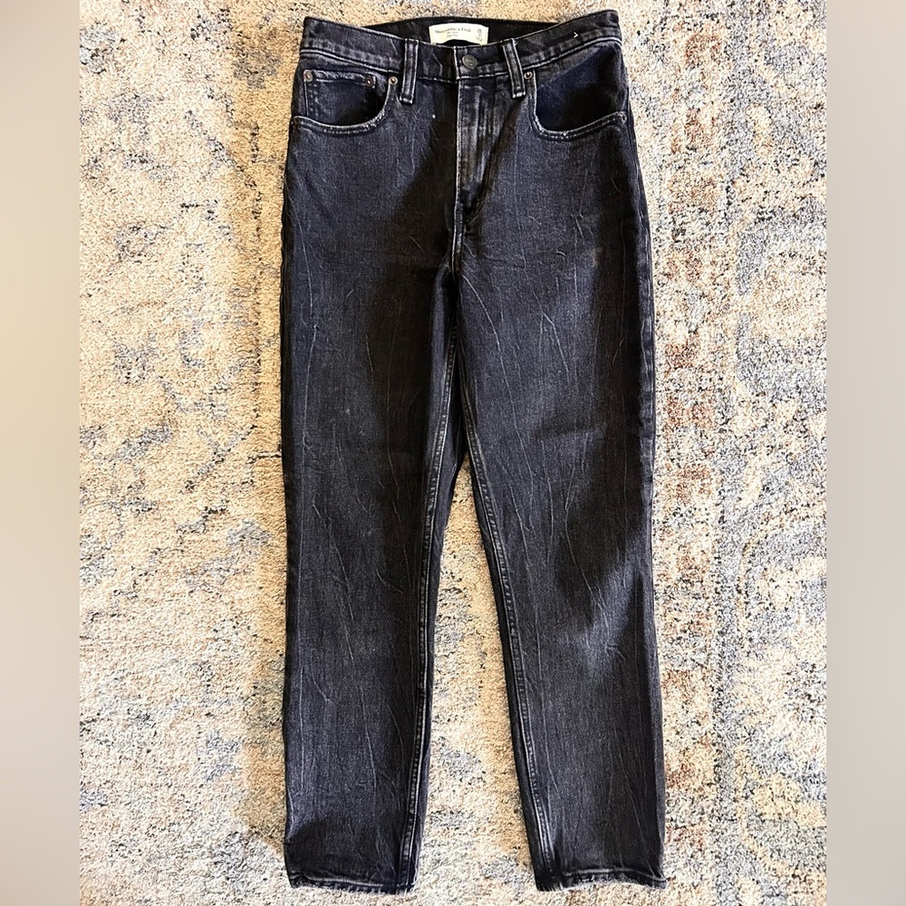 Abercrombie high rise mom jeans